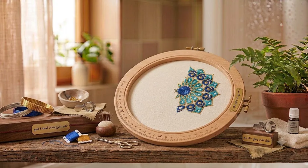 [TLS-02-002-0002] طوق تطريز خشبي مقاس 30 سم