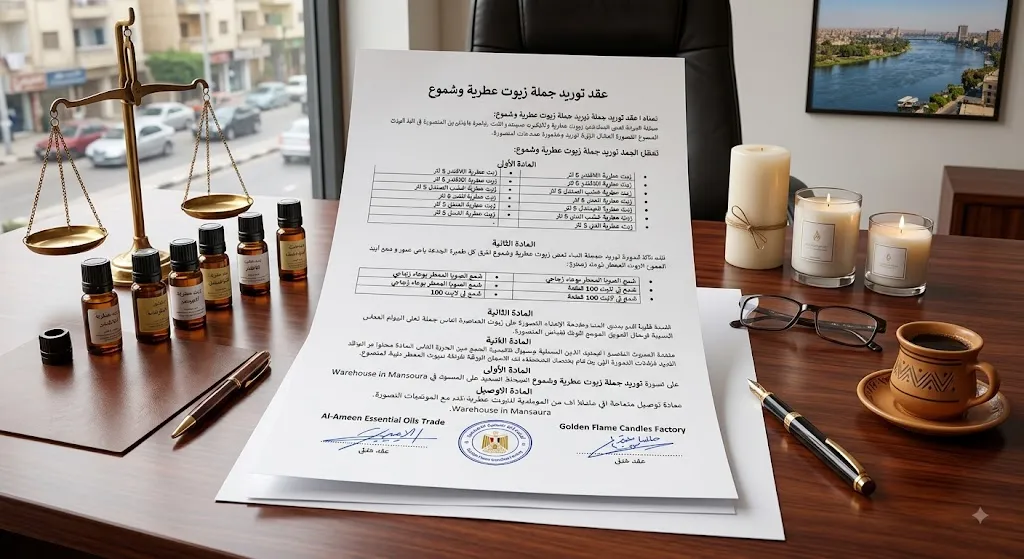 [TRD-02-001-0002] Contrato de suministro al por mayor de aceites aromáticos y velas